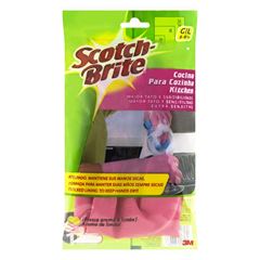 Luvas Scotch Brite Tarefas Delicadas Grande Rosa