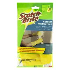 Luvas Scotch Brite Multiuso Média Amarela