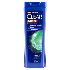 Shampoo Clear Men Limpeza Diária 2 Em 1 200 ML