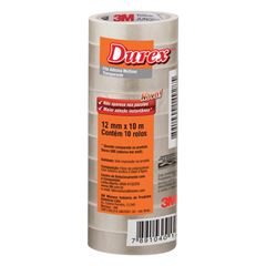Fita Adesiva 3M Durex Transparente 12 Milímetros Por 10 Metros