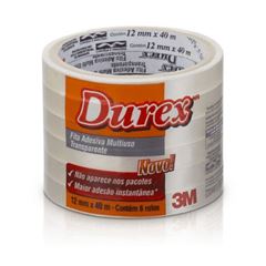 Fita Adesiva 3M Durex 400 12 Milímetros Por 40 Metros