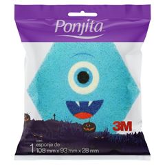 Esponja Para Banho 3M Ponjita Kids Monstros