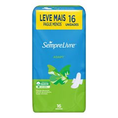 Absorvente Sempre Livre Especial Suave Adapt Com Abas Leve 16 Pague 14