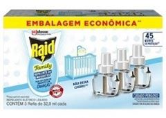 Preço Especial Raid Elétrico Leve Família 45 Noites Aparelho E 3 Refis 32,9 ML
