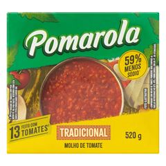 Molho Pomarola Tradicional Embalagem Tetra Pak