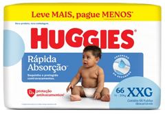 Fralda Descartável Huggies Tripla Proteção Hiper Tamanho XXG 66  UN