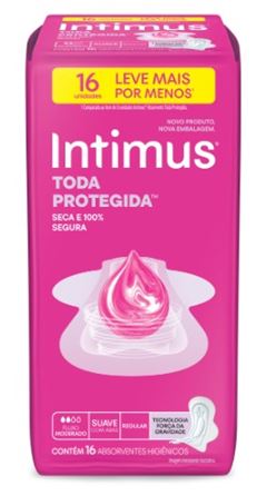 Preço Especial Absorvente Intimus Gel Com Abas Suave Leve 16 Pague 14