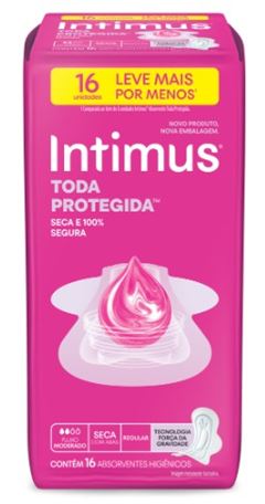 Preço Especial Absorvente Intimus Gel Com Abas Seca Leve 16 Pague 14