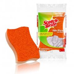 Esponja Scotch Brite Super Não Risca Laranja