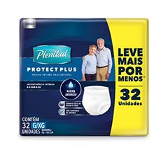 Roupa Íntima Descartável Plenitud Protect Plus Tamanho Grande/Extra Grande 32  UN
