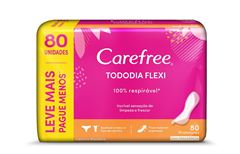 Absorvente Protetor Diário Carefree Leve 80 Pague 60 Sem Perfume