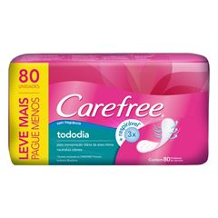 Absorvente Protetor Diário Carefree Leve 80 Pague 60 Sem Perfume