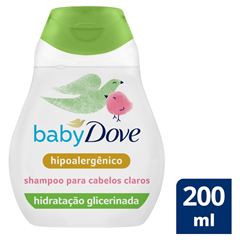 Shampoo Infantil Baby Dove Cabelos Claros Hidratante Enriquecida 200ml
