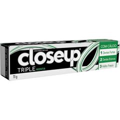 Creme Dental Closeup Triple Menta 70 Gramas