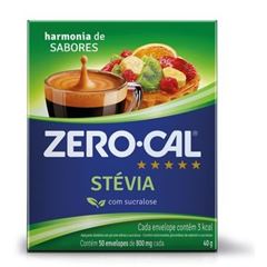 Adoçante Zero Cal Em Pó Stevia Sachê