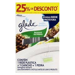 Preço Especial Pedra Sanitária Glade Pinho 25% Grátis