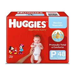 Fralda Descartável Huggies Supreme Care Mega Tamanho P 48  UN