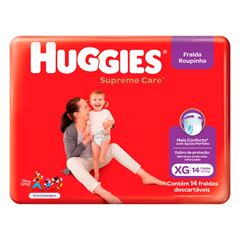 Fralda Descartável Huggies Roupinha Supreme Jumbinho Tamanho XG 14  UN