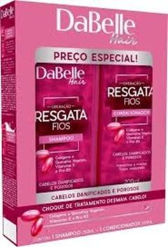 Shampoo E Condicionador Dabelle Resgata Fios 250/200 ML