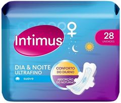Absorvente Intimus Dia E Noite Ultrafino Com Abas Leve Mais Pague Menos 28  UN