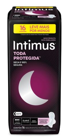Absorvente Intimus Gel Noturno Suave Com Abas Leve Mais Pague Menos 16  UN