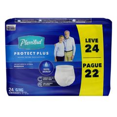 Roupa Íntima Plenitud Incontinência Protect Plus Tamanho Grande/Extra Grande 24  UN