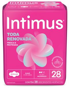 Absorvente Intimus Ultrafino Com Abas Antibacteriano 28  UN