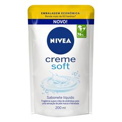 Sabonete Líquido Nivea Soft Creme Refil 200 ML