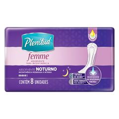 Absorvente Plenitud Femme Para Incontinência Urinária Noturno 8  UN