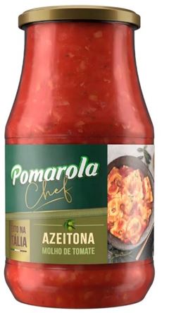 Molho De Tomate Pomarola Azeite Embalagem De Vidro 420 Gramas