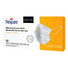 Máscara Descartável Nexcare 3M Com 10  UN