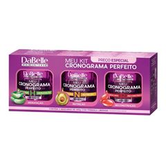 Kit 3 Máscaras Dabelle Meu Cronograma Hidratação, Nutrição E Reconstrução