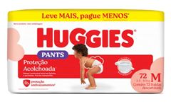 Fralda Descartável Huggies Roupinha Supreme Hiper Tamanho M  72  UN