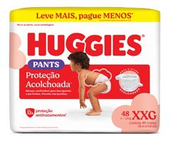 Fralda Descartável Huggies Roupinha Supreme Hiper Tamanho XXG 48  UN