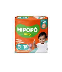 Fralda Descartável Hipopó Shortinho Jumbinho Tamanho M