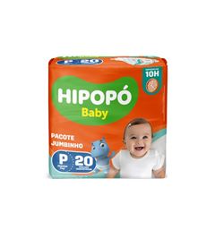 Fralda Descartável Hipopó Baby Jumbinho Tamanho P