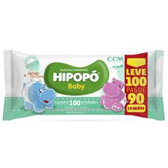 Toalha Umedecida Hipopó Baby Leve 100 Pague 90