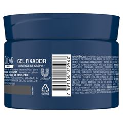 Gel Fixador Clear Men Controle De Caspa