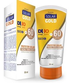 Protetor Solar Gold Fator De Proteção Solar 60 Um Terço Ultravioleta A Facial