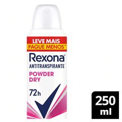Desodorante Aerossol Rexona Feminino Powder Dry 250 ML Leve Mais Pague Menos