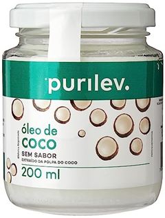 Óleo de Coco Purilev Sem Sabor Vidro 200 ML