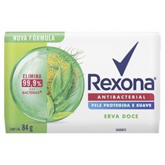 Sabonete Rexona Antibacteriano Erva-Doce 84g