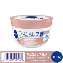 Creme Nivea Facial Beleza Radiante Pele Negra 100 Gramas