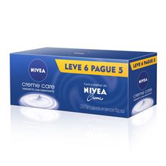 Sabonete Nivea Hidratante Pure Milk 6  UN de 90 Gramas Leve Mais Pague Menos
