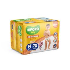 Fralda Descartável Hipopó Amarradinhos Shortinho Mega Tamanho M