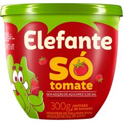 Extrato de Tomate Elefante Só Tomate Pote 300 gramas