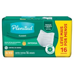 Fralda Descartável Geriátrica Plenitud Classic G/XG 16 Unidades