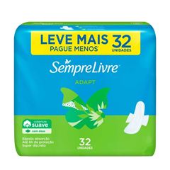 Absorvente Sempre Livre Adapt Suave com Abas 32  UN