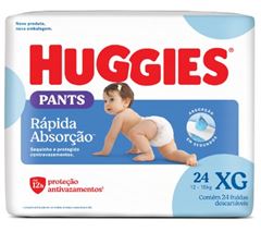 Fralda Descartável Huggies Tripla Proteção Roupinha Tamanho XG Mega 24  UN