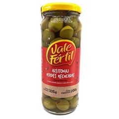 Azeitona Verde Vale Fértil Pimentão Vidro 200 gramas